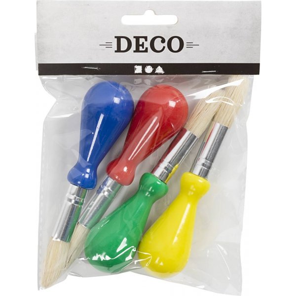 Kinderpinsel mit Ballongriffen - rund - 4 Stk Kinderpinsel mit Ballongriffen - rund - 4 Stk