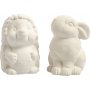 Rettendes Tier - wei - Igel und Hase - 2 Stk