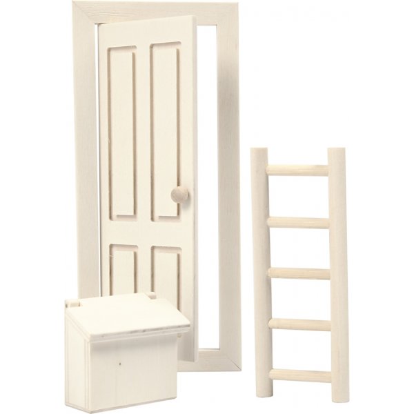 Tür - Briefkasten und Leiter Tür - Briefkasten und Leiter