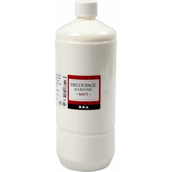 Decoupage-Lack - Allround - Matt - 1000 ml Decoupage-Lack - Allround - Matt - 1000 ml