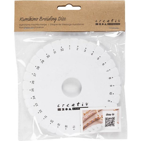 Kumihimo-Platte zum Flechten - Ø12 cm Kumihimo-Platte zum Flechten - Ø12 cm