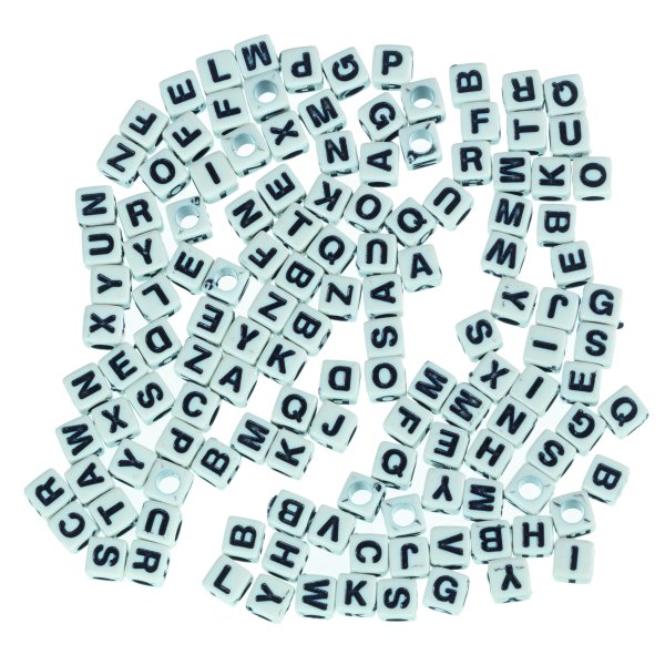 Buchstabenperlen in verschiedenen Farben - 130 Stk Buchstabenperlen in verschiedenen Farben - 130 Stk