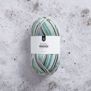 Bambus-Raggi 100 g - Pfauenmuster Bambus-Raggi 100 g - Pfauenmuster