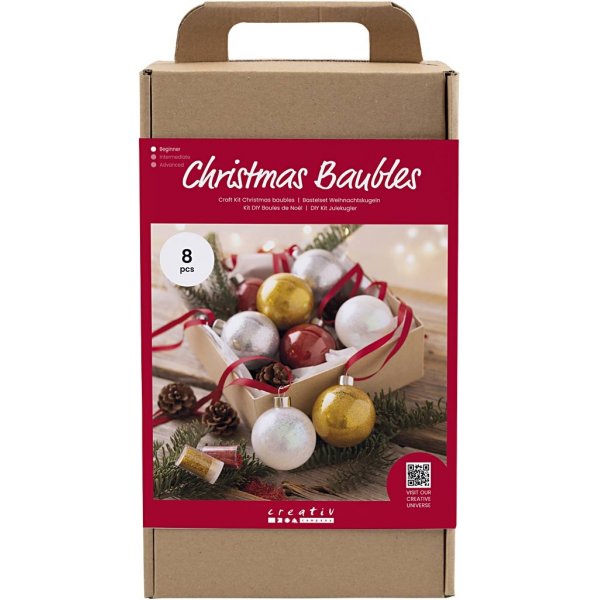 DIY Kit Christbaumkugeln - Glitzer DIY Kit Christbaumkugeln - Glitzer