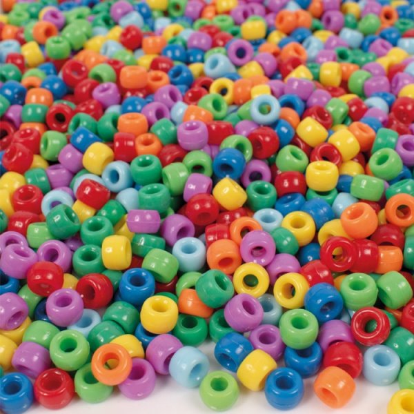 Kongoperlen Regenbogen ø 9 mm, 1000 Stk Kongoperlen Regenbogen ø 9 mm, 1000 Stk
