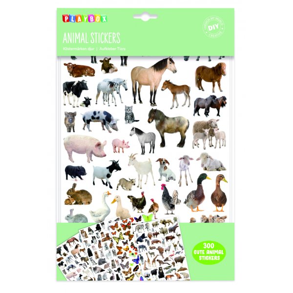 Tieraufkleber 300 Stk Tieraufkleber 300 Stk
