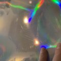 Kundenbild Dekokarte holografisch - 50x70 cm - Silber