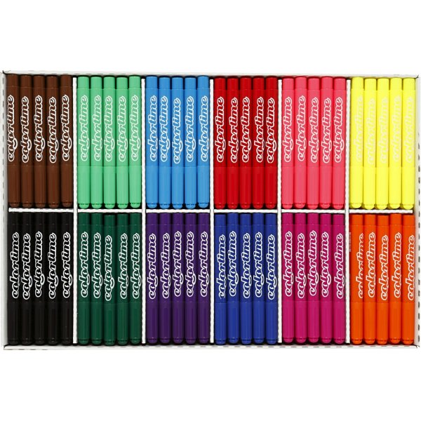 Colortime Bleistifte - Standardfarben - 5 mm - 24 Stk Colortime Bleistifte - Standardfarben - 5 mm - 24 Stk