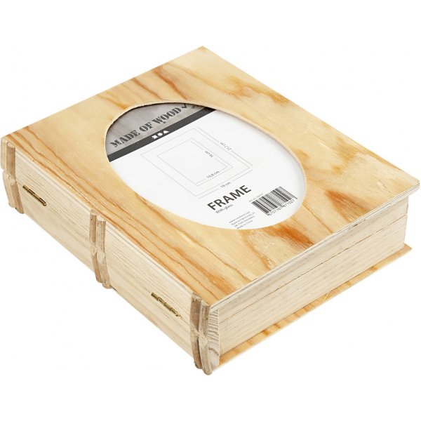 Bücherschachtel mit Passpartout im Deckel - 21,7x18x5,5 cm Bücherschachtel mit Passpartout im Deckel - 21,7x18x5,5 cm