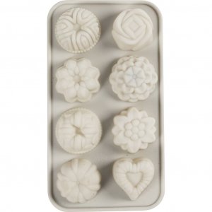 Silikonform - kleine Shortbread-Kekse