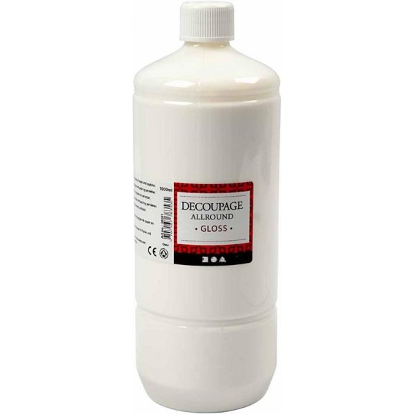 Decoupage-Lack - Allround - glänzend - 1000 ml Decoupage-Lack - Allround - glänzend - 1000 ml