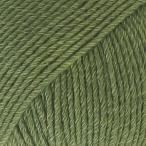 DROPS Cotton Merino Uni Color Garn - 50 g - Waldgr�n (11)