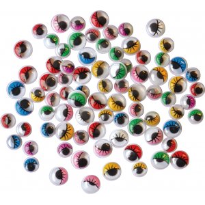 Augen mit Wimpern - 140 Stk Augen mit Wimpern - 140 Stk