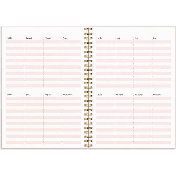 Kalender 24/25 - Lebensplaner rosa horizontal Kalender 24/25 - Lebensplaner rosa horizontal