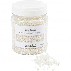 Wachsperlen Perlmutt Mix - Weiß Wachsperlen Perlmutt Mix - Weiß