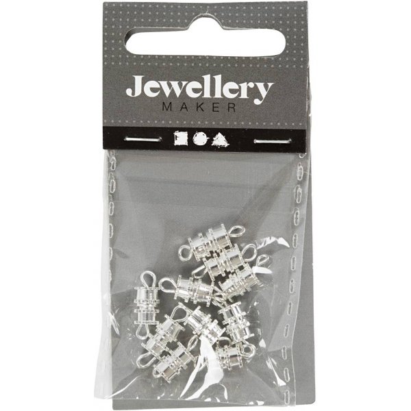 Schraubverschluss - versilbert - 10 Stk Schraubverschluss - versilbert - 10 Stk