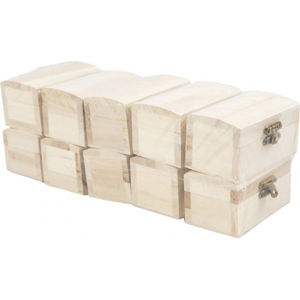 Schatztruhe/Schmuckkästchen - 9 x 5,2 x 4,9 cm - 10 Stk Schatztruhe/Schmuckkästchen - 9 x 5,2 x 4,9 cm - 10 Stk