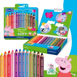 Greta Gris Buntstifte 3-in-1, verschiedene Farben - 12er-Packung Greta Gris Buntstifte 3-in-1, verschiedene Farben - 12er-Packung