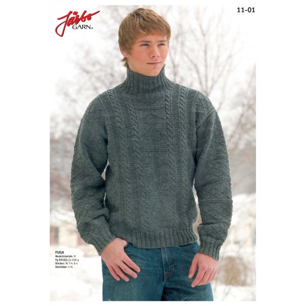 Strickanleitung - Strickpullover mit Polokragen