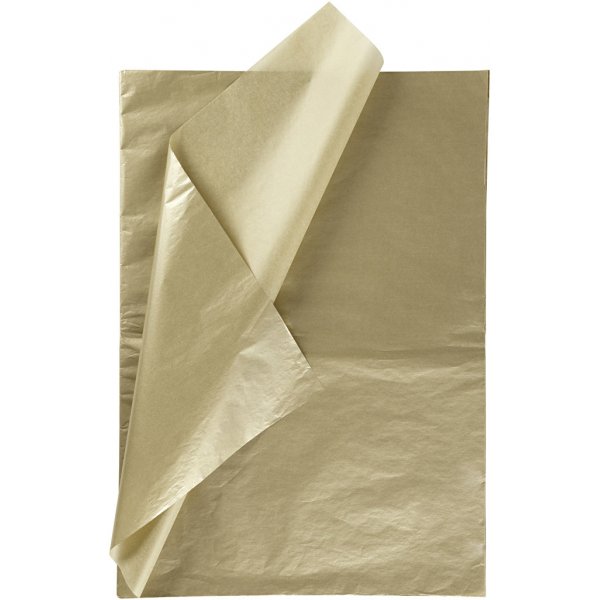 Seidenpapier - Gold - 50 x 70 cm - 14 g - 25 Blatt Seidenpapier - Gold - 50 x 70 cm - 14 g - 25 Blatt