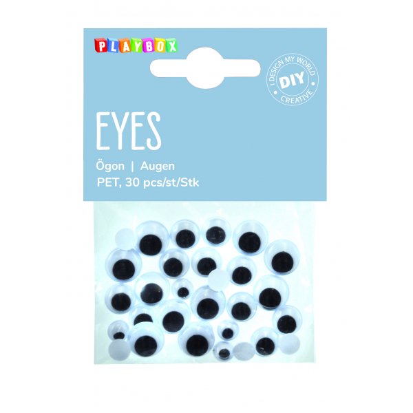 Schwarze und wei�e Augen