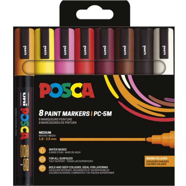 Poscaset PC-5M Warme Farben - 8 Bleistifte Poscaset PC-5M Warme Farben - 8 Bleistifte