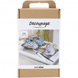 DIY-Kit - Austernschale mit Decoupage DIY-Kit - Austernschale mit Decoupage