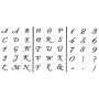 Vorlagen - Buchstaben und Zahlen - A5 - 3 Blatt