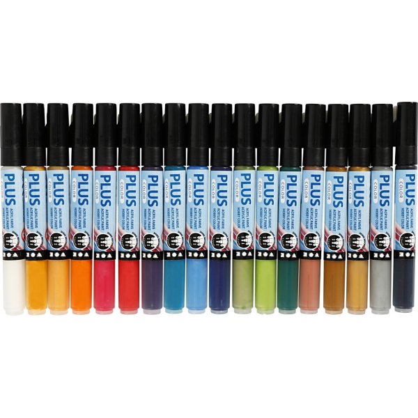 Plus Color Marker - gemischte Farben - 18 Stk Plus Color Marker - gemischte Farben - 18 Stk