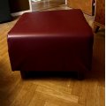 Kundenbild Polsterstoff Vinyl / Kunstleder Burgund - 140 cm