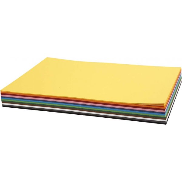 Kreativkarton - gemischte Farben - A4 - 12x10 Stk Kreativkarton - gemischte Farben - A4 - 12x10 Stk