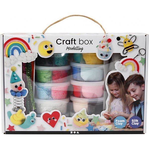 Foam Clay und Silk Clay im Thema Asche - gemischte Farben