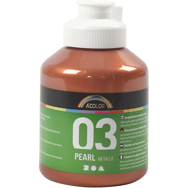 Schulfarbe Acryl - Metallic - Kupfermetallic - Metallic - 500 ml Schulfarbe Acryl - Metallic - Kupfermetallic - Metallic - 500 ml