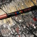 Kundenbild Posca Marker PC-1MR 0,7 mm Ultrafein - Metallic-Rot