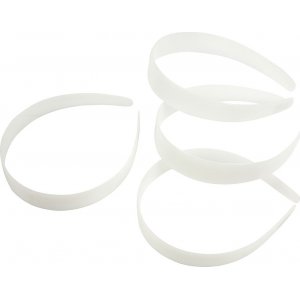Diadem - 25 mm - weiß - 5 Stk Diadem - 25 mm - weiß - 5 Stk