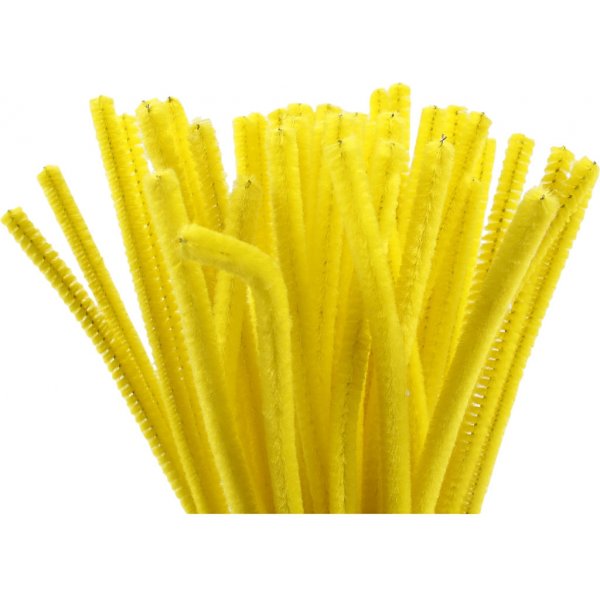 Pfeifenreiniger - gelb - 50 Stk Pfeifenreiniger - gelb - 50 Stk