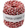 Papierschnur - rot/wei - 50 m