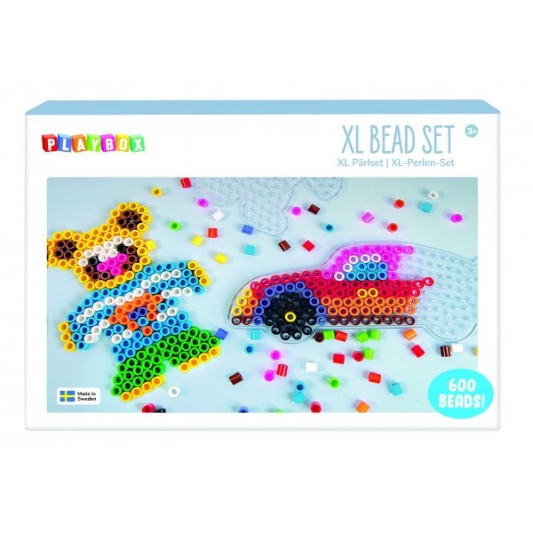 XL Perlenauto und Bär XL Perlenauto und Bär