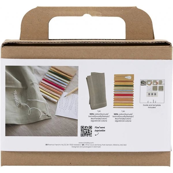 Mini DIY Kit Stickerei, Serviette Mini DIY Kit Stickerei, Serviette