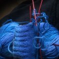 Kundenbild Wikingergarn Nordlys 100g - Hellblau/Dunkelblau (927)