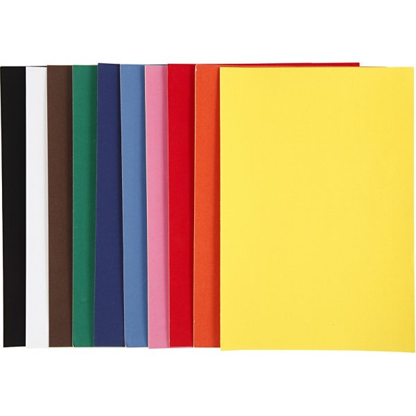 Velourspapier - gemischte Farben - A4 - 10 Blatt Velourspapier - gemischte Farben - A4 - 10 Blatt