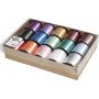 Geschenkkordel - gemischte Farben - glnzend - 15 x 50 m