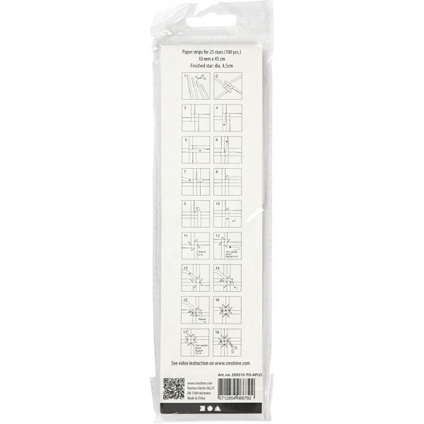 Sternstreifen - weiß - Ø4,5 cm - 100 Streifen Sternstreifen - weiß - Ø4,5 cm - 100 Streifen