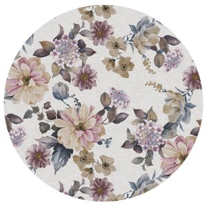 Wachstuch mit Blumenmotiv - Heidekraut Wachstuch mit Blumenmotiv - Heidekraut