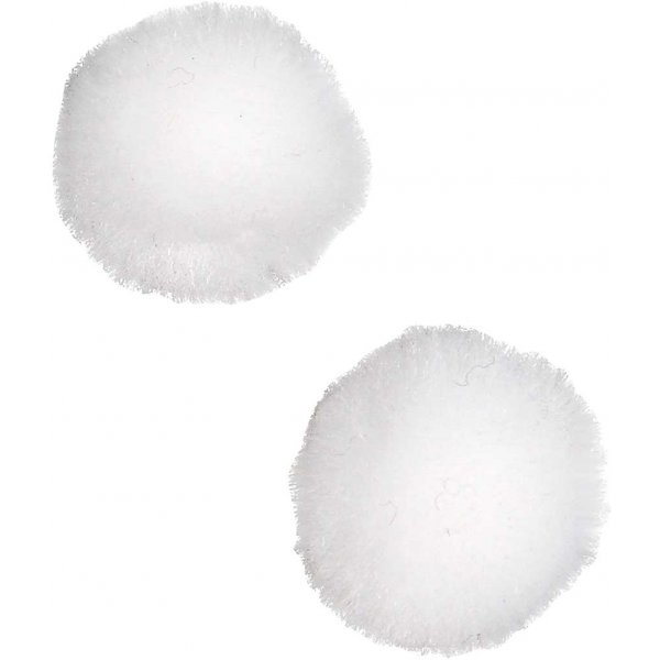Pompons - weiß - 100 Stk Pompons - weiß - 100 Stk
