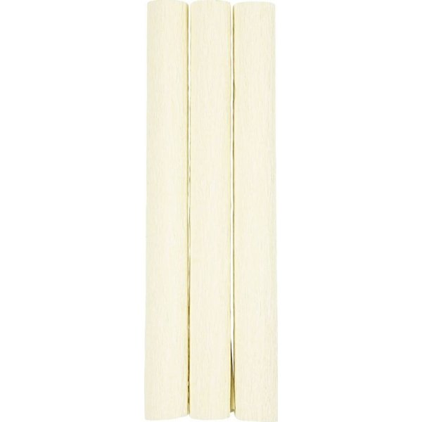 Krepppapier - gebrochenes Wei - 3 Blatt