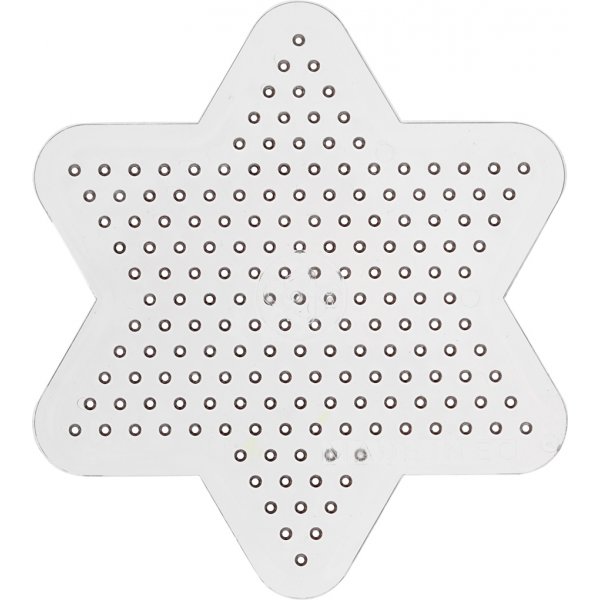 Perlenteller - klar - Stern