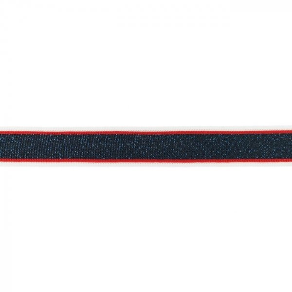 Band - Lurex, gestreift 25 mm