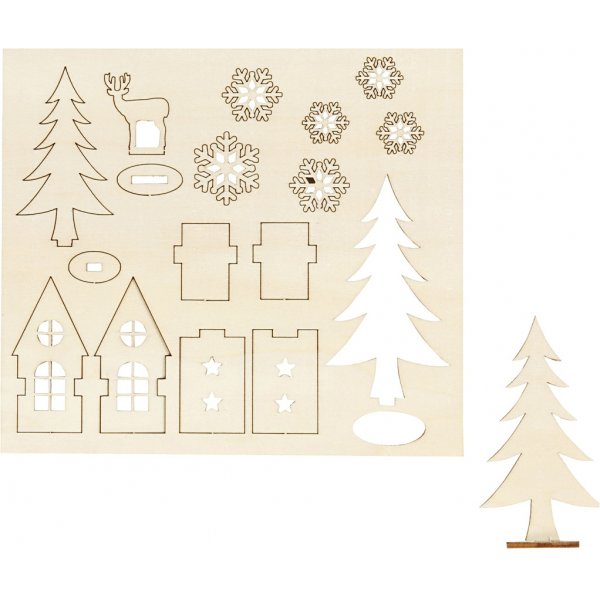 Holzfiguren zum Selbermachen - Huser - Holz - Hirsche