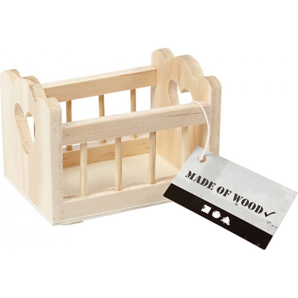 Weihnachtsmannzubehr - Wiege - 8 x 5,5 cm